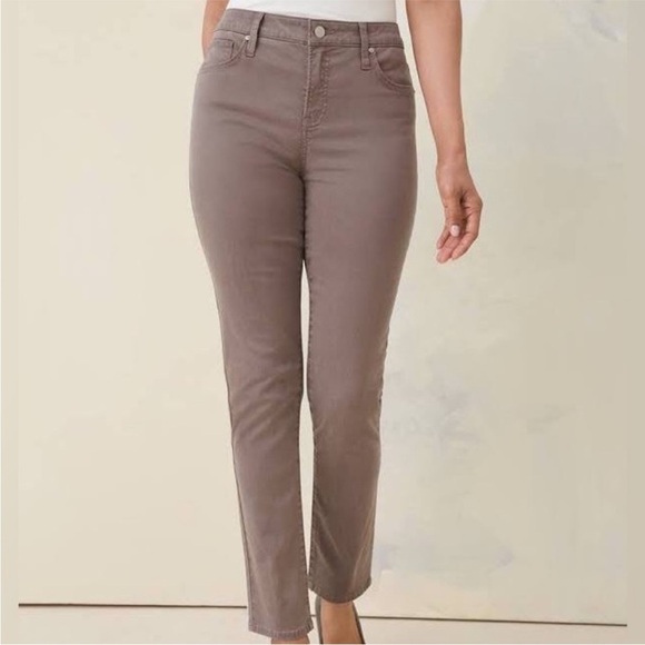 Chico's Women's ultimate fit Slim Leg Jeans in brown - Picture 1 of 11